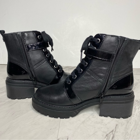 Naturalizer Jac Lace Up Black Leather Boot 7M - Picture 6 of 14